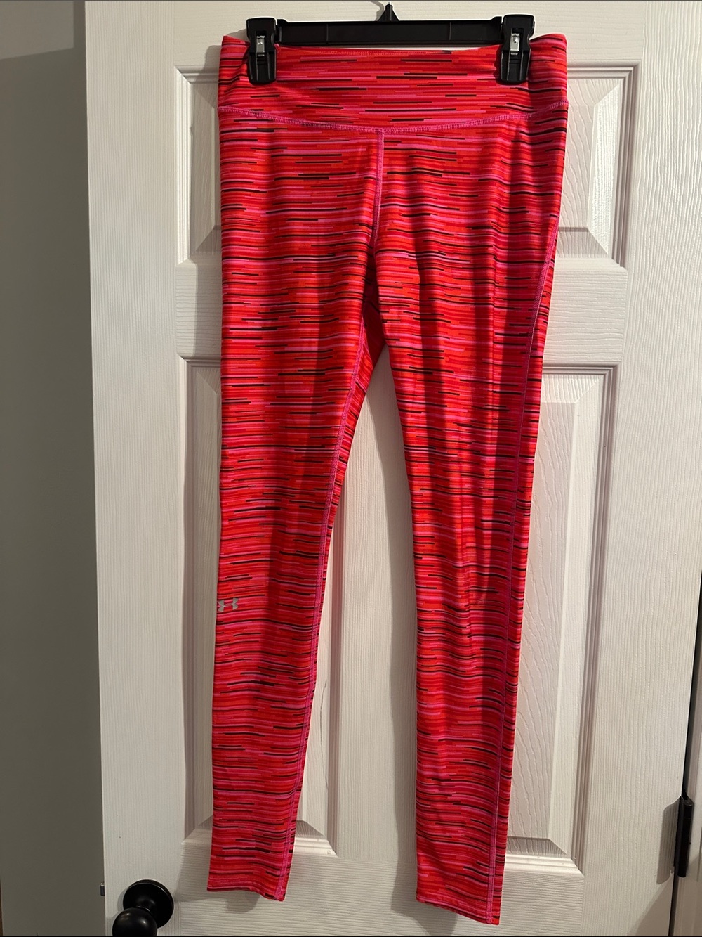 Under Armour Women’sNeon Pink Striped Active Leggings